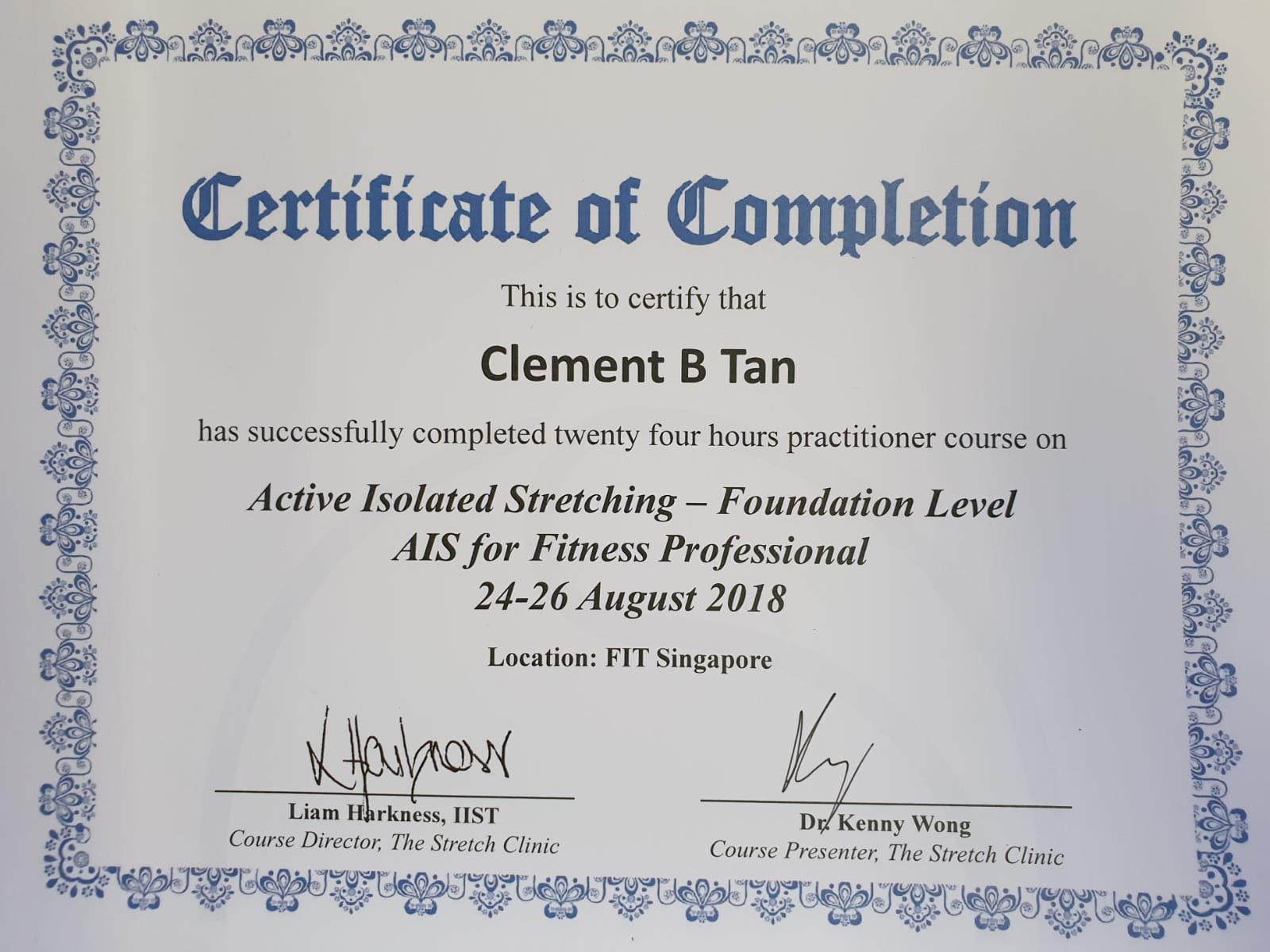 Active Isolated Stretching foundation level certified